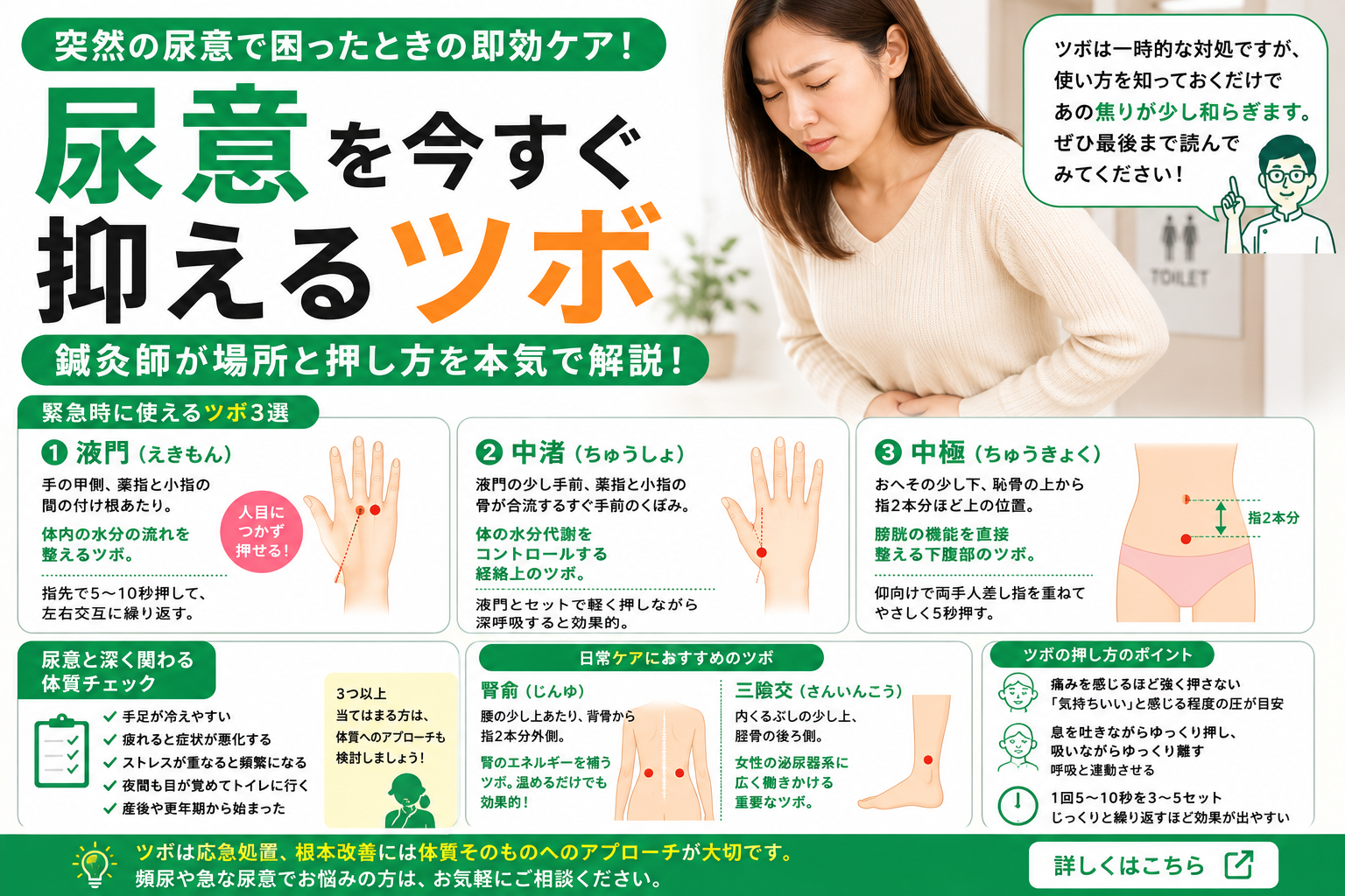 尿意 抑える ツボ